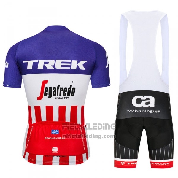 2018 Fietskleding Trek Segafredo Fuchsia Wit Rood Korte Mouwen en Koersbroek